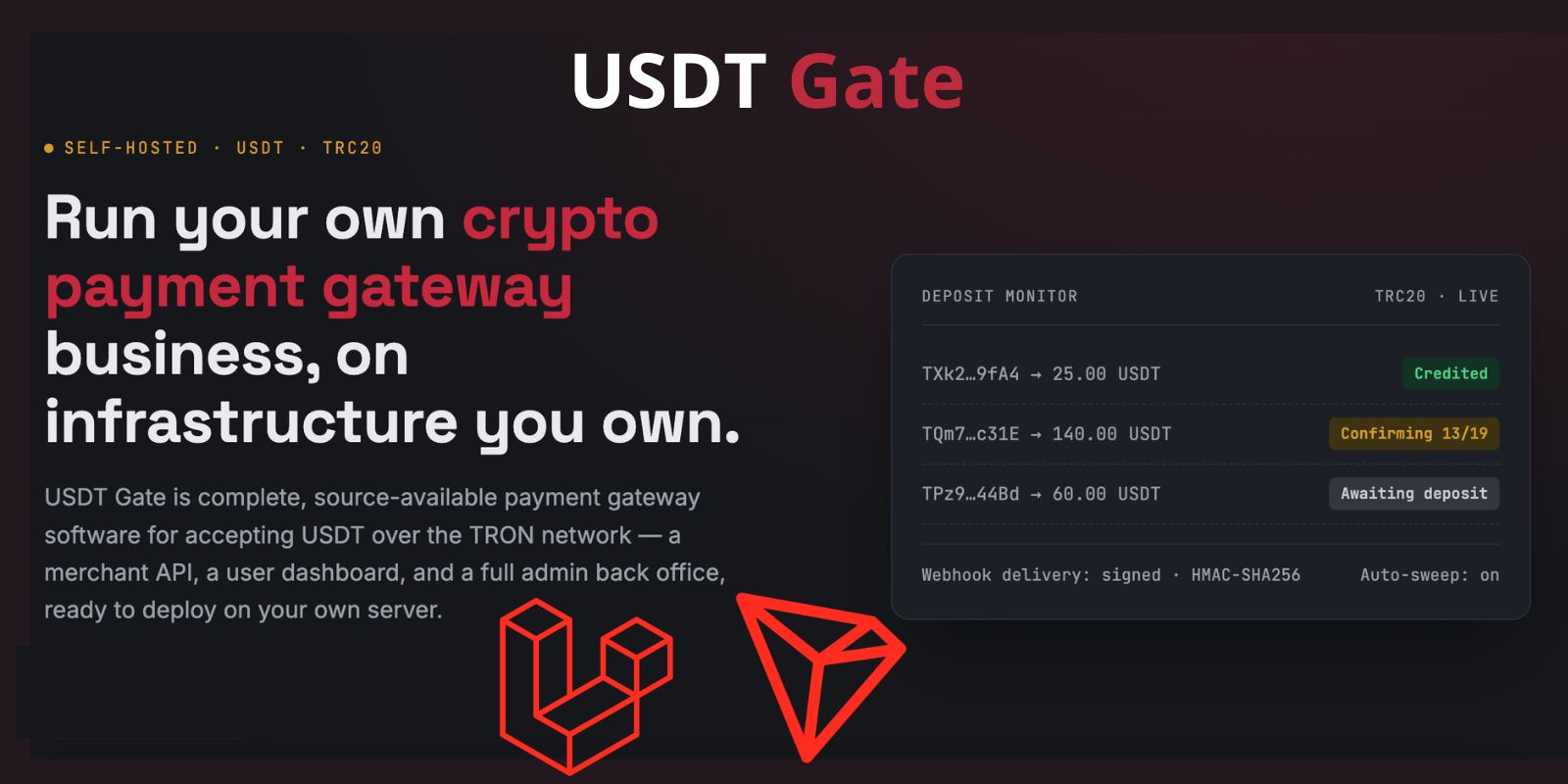 USDT GATE - USDT (TRC20) Payment Gateway